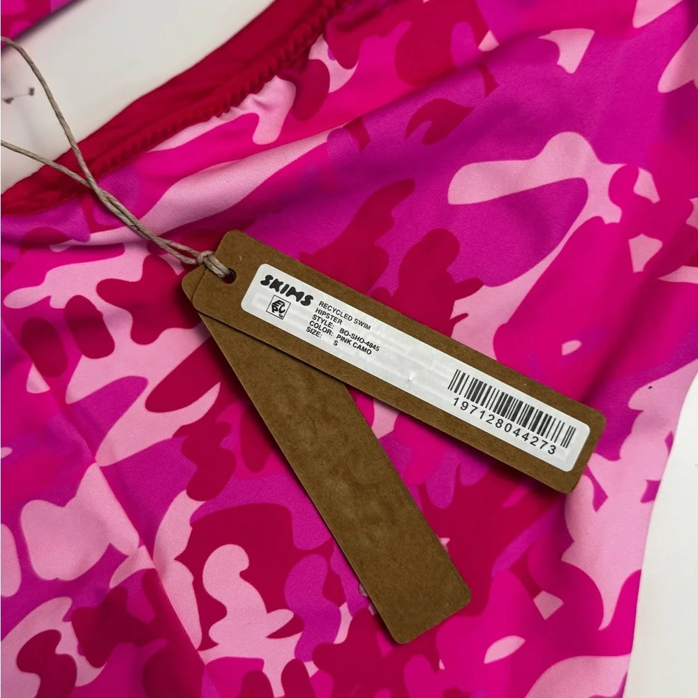 SKIMS Recycled Swim Set | Pink Camo